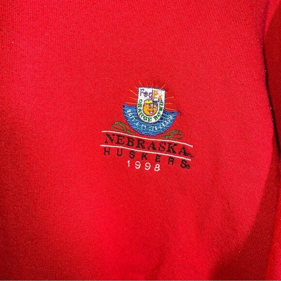 VINTAGE NEBRASKA CORNHUSKERS 90s embroidered 1998 Orange Bowl crewneck XL - Picture 3 of 4